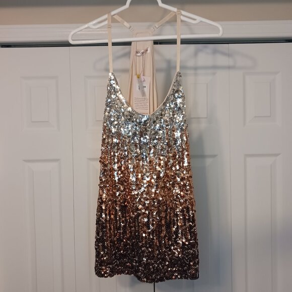 Maner Tops - 3/$18 - NWT Maner Tan/Gray Tank Top Size XL